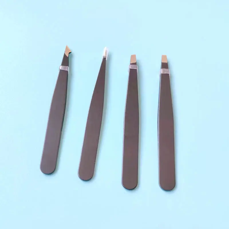 Stainless Steel Eyebrow Tweezers Black — feature 12
