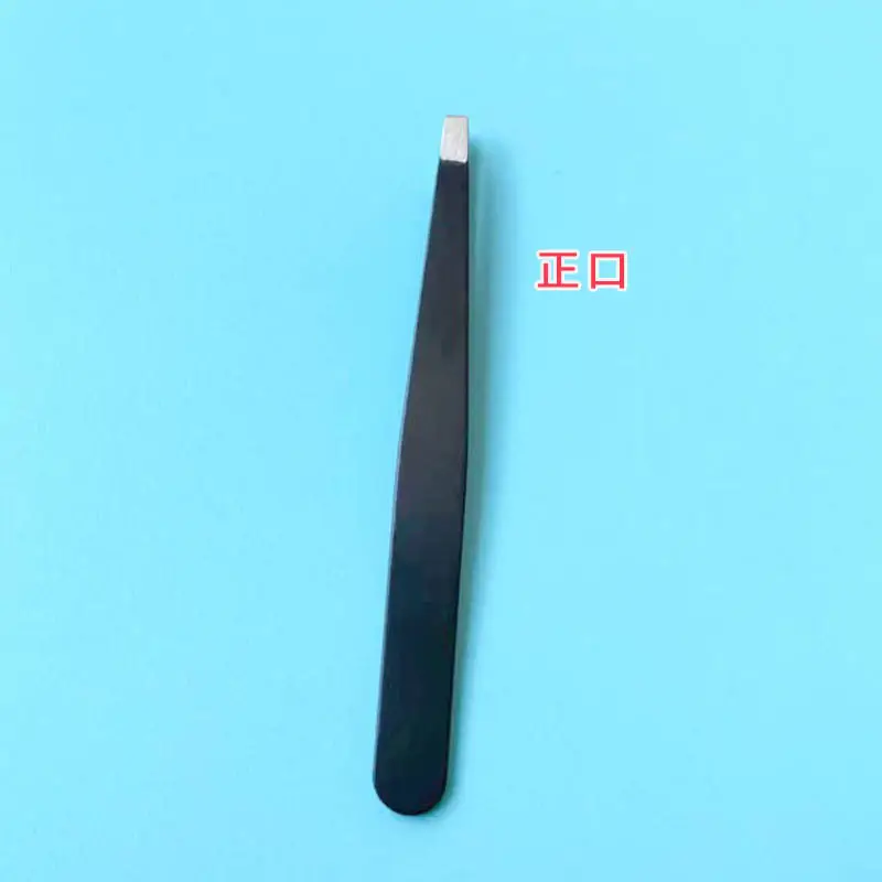 Stainless Steel Eyebrow Tweezers Black — feature 4