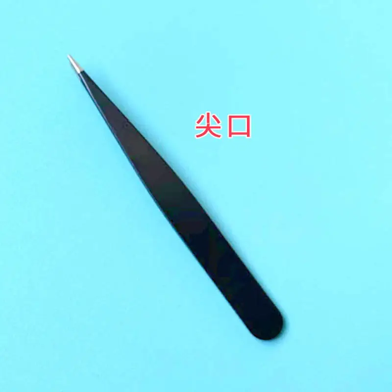 Stainless Steel Eyebrow Tweezers Black — feature 6