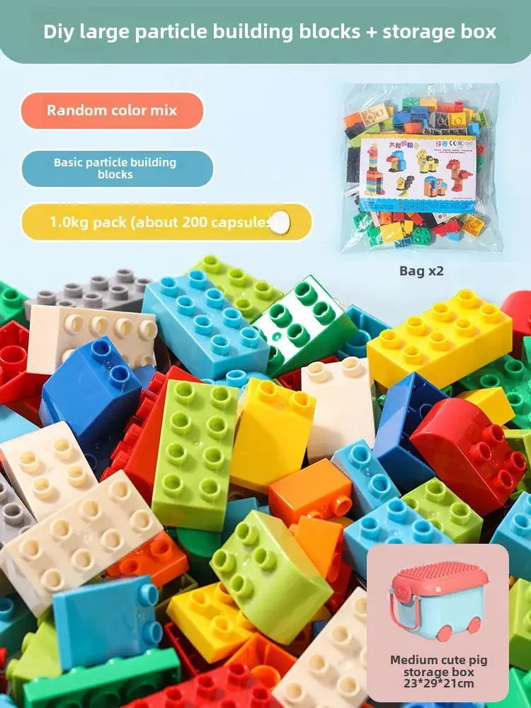 Large Colorful Building Blocks for Kids Educational Toy - Image 3