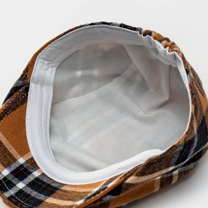 Plaid Baby Cap for Boys Spring Autumn Wear - Image 2