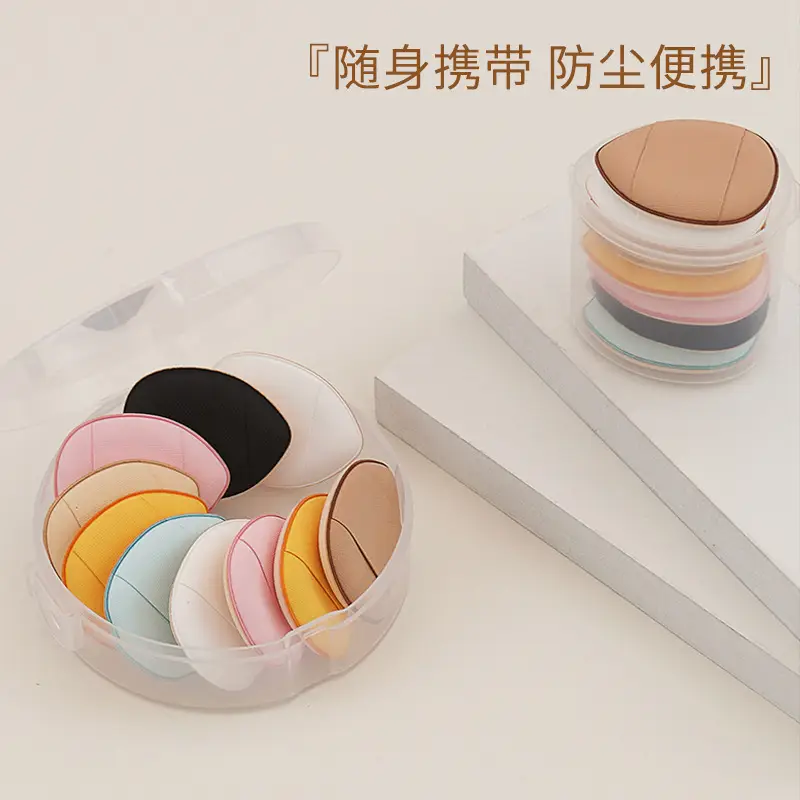 Finger Tinted Cushion Puff Multi Color Mini Dry Wet - Image 6