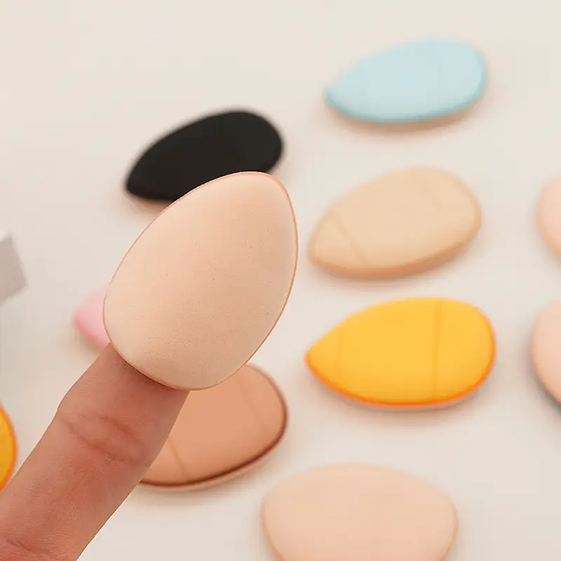 Finger Tinted Cushion Puff Multi Color Mini Dry Wet - Image 8