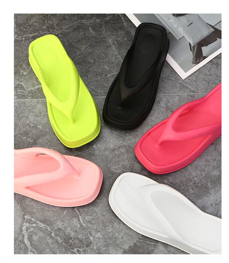 Women Neon Wedge Sandals Flat Heel — feature 2