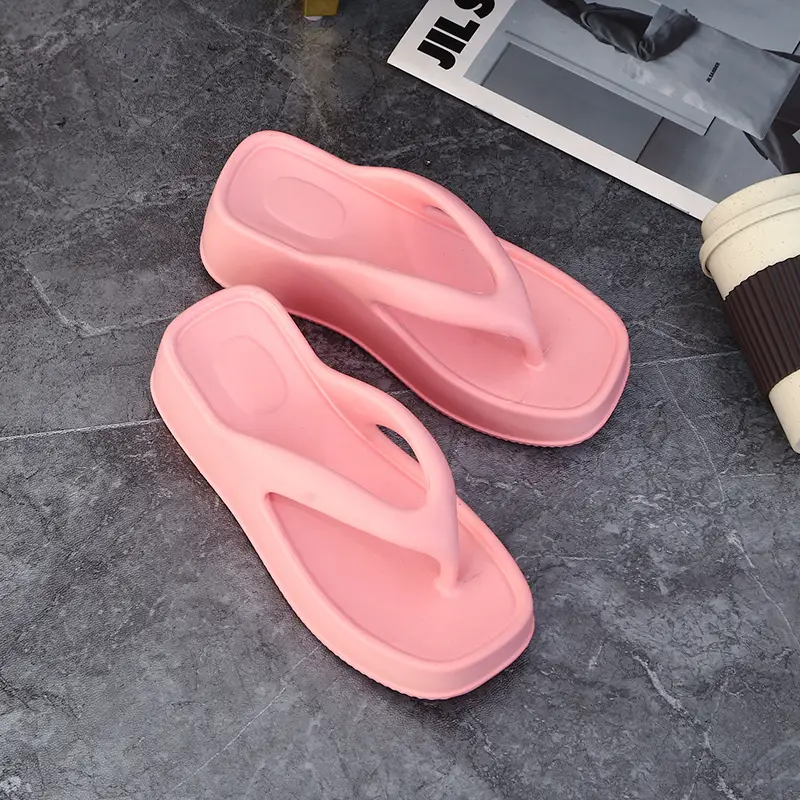 Women Neon Wedge Sandals Flat Heel