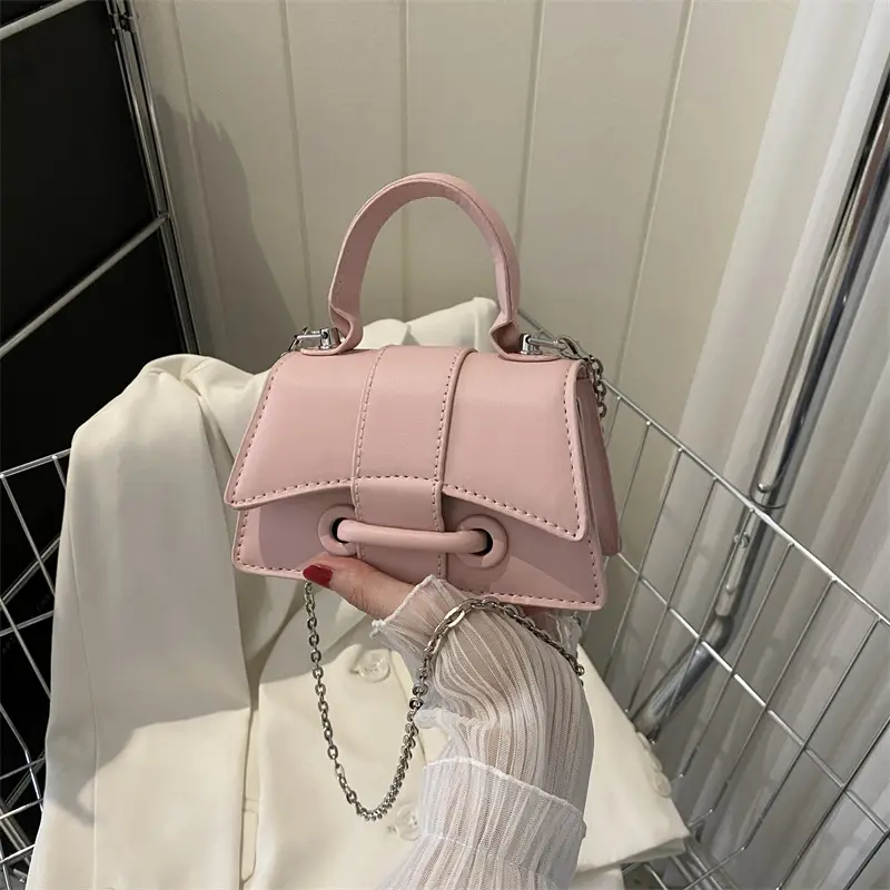 Silver Chain Handbag Small Western Style - Image 8