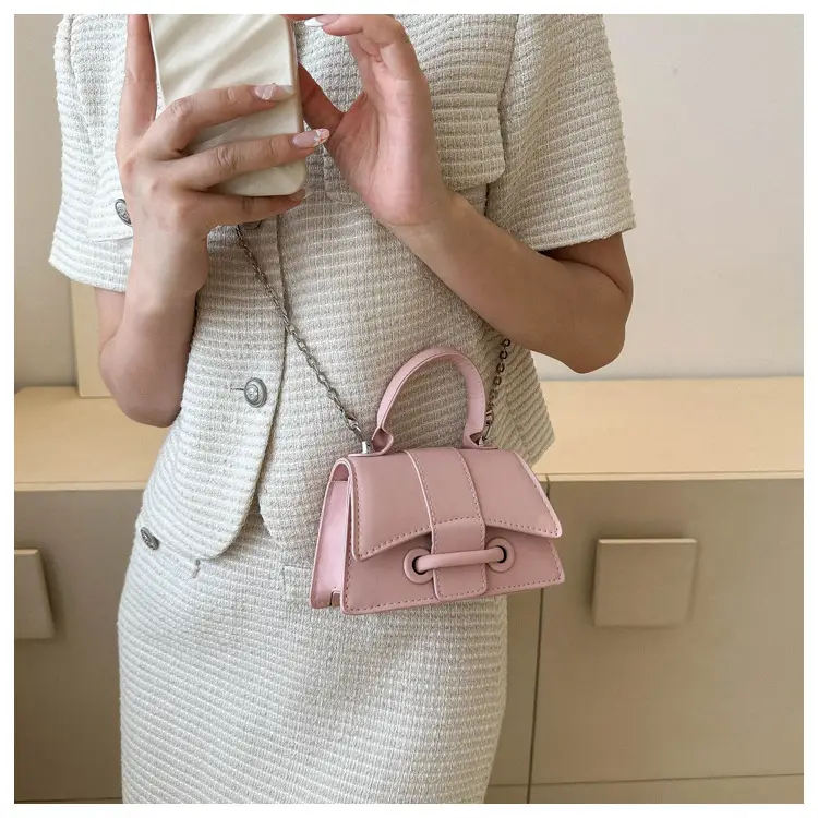 Silver Chain Handbag Small Western Style — feature 12