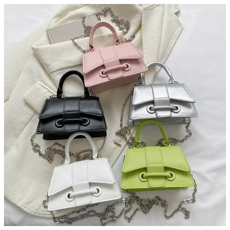 Silver Chain Handbag Small Western Style — feature 27
