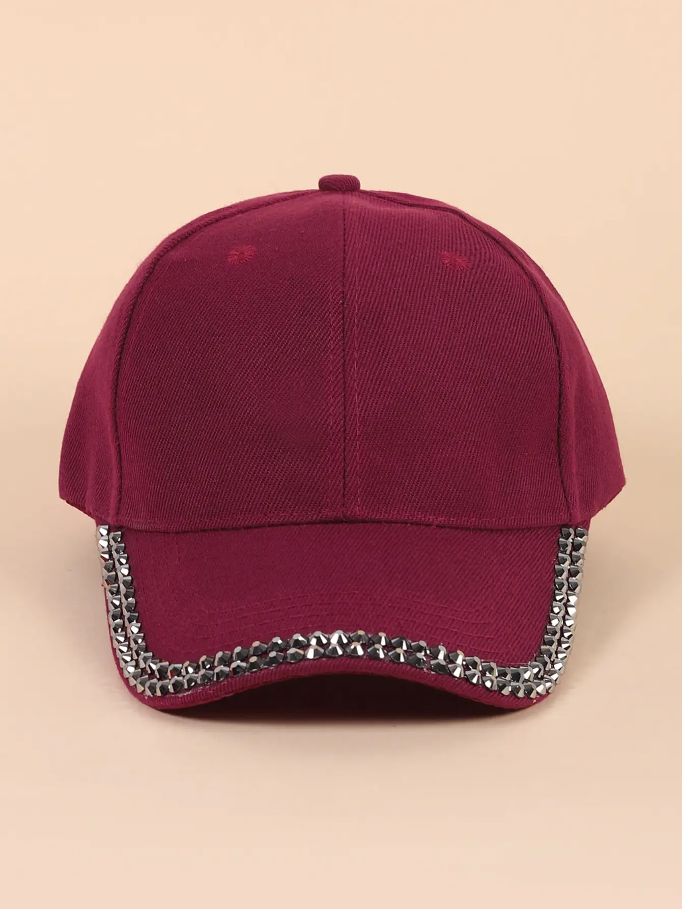 Women's Black Rhinestone Cap Summer Fashion — feature 11