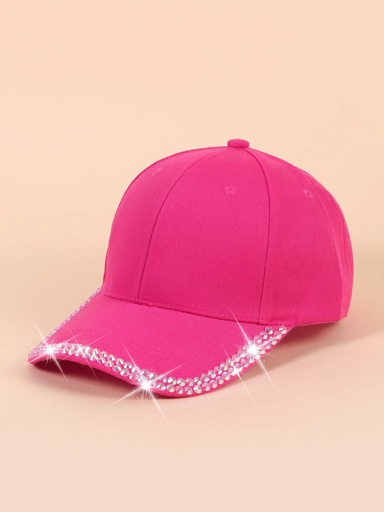 Women's Black Rhinestone Cap Summer Fashion — feature 13