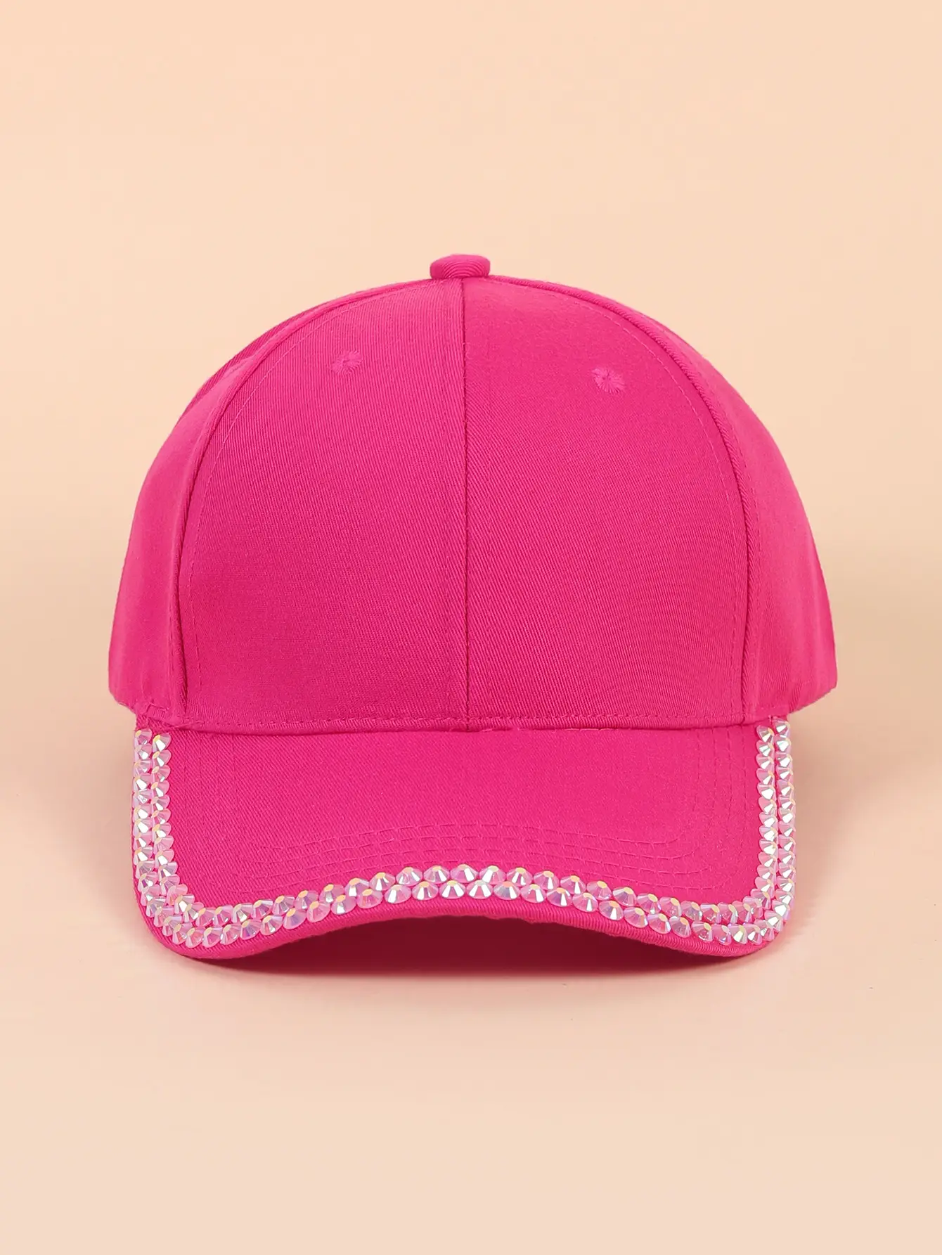 Women's Black Rhinestone Cap Summer Fashion — feature 14
