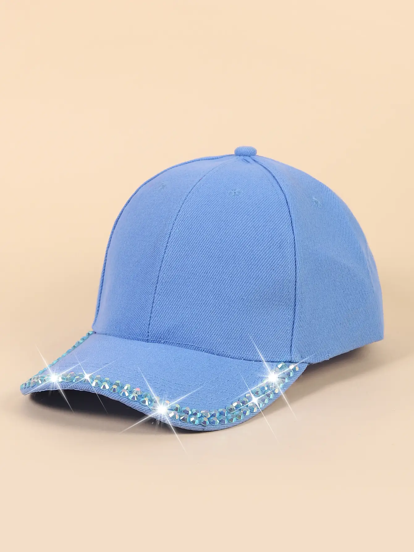 Women's Black Rhinestone Cap Summer Fashion — feature 15
