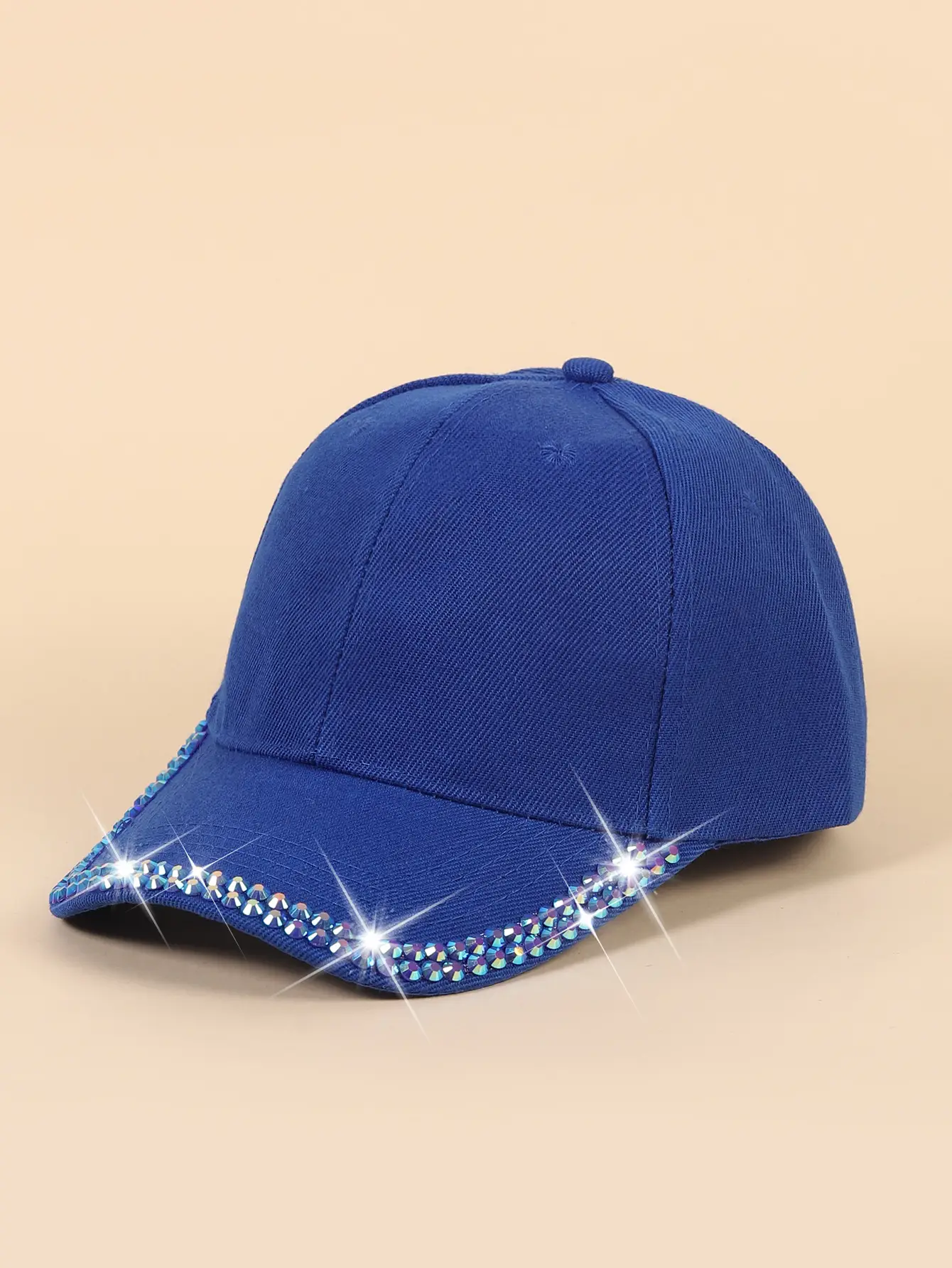Women's Black Rhinestone Cap Summer Fashion — feature 18