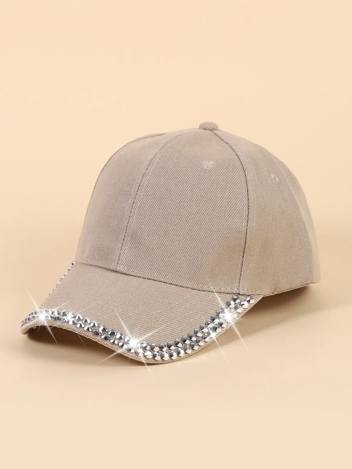 Women's Black Rhinestone Cap Summer Fashion — feature 21