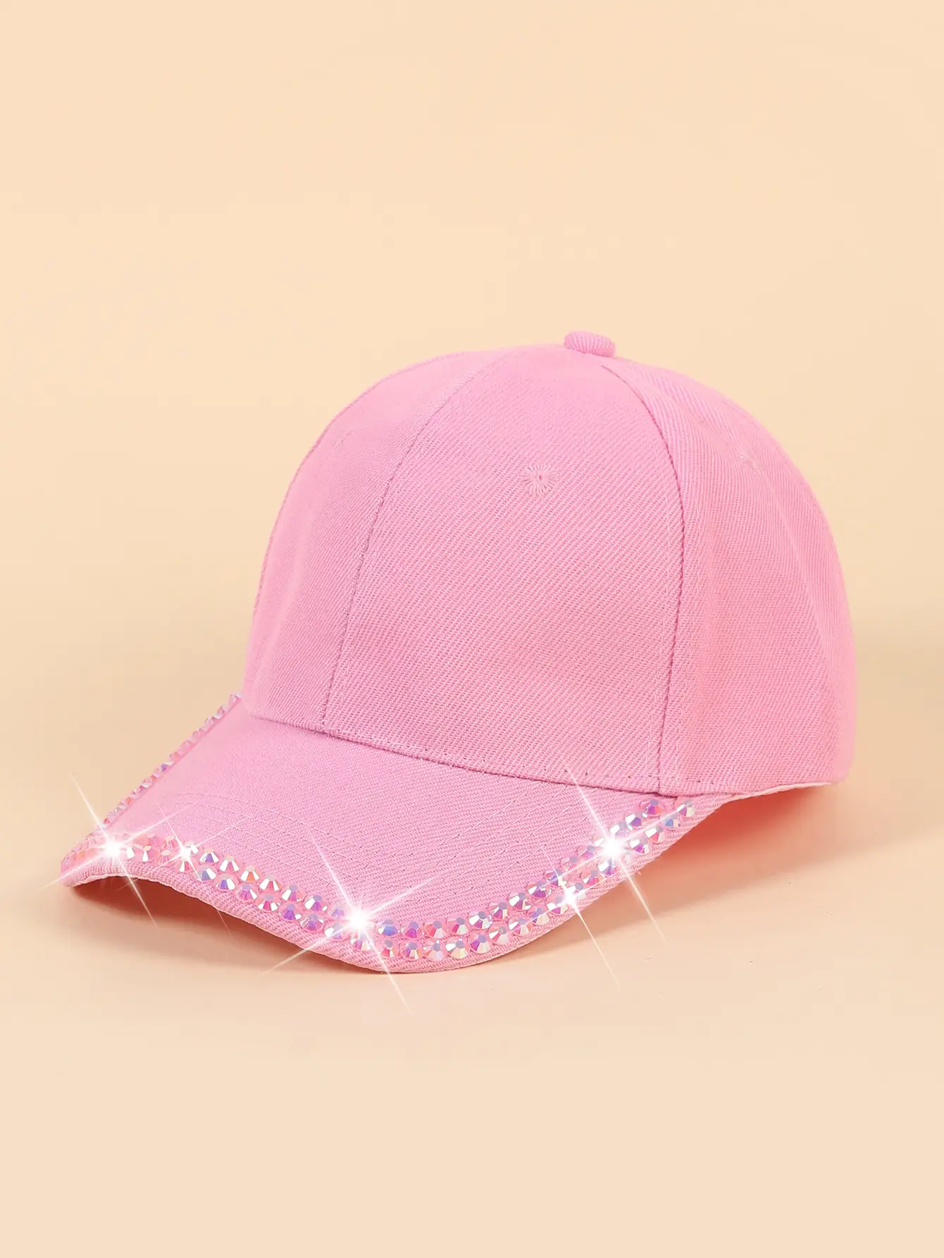 Women's Black Rhinestone Cap Summer Fashion — feature 24