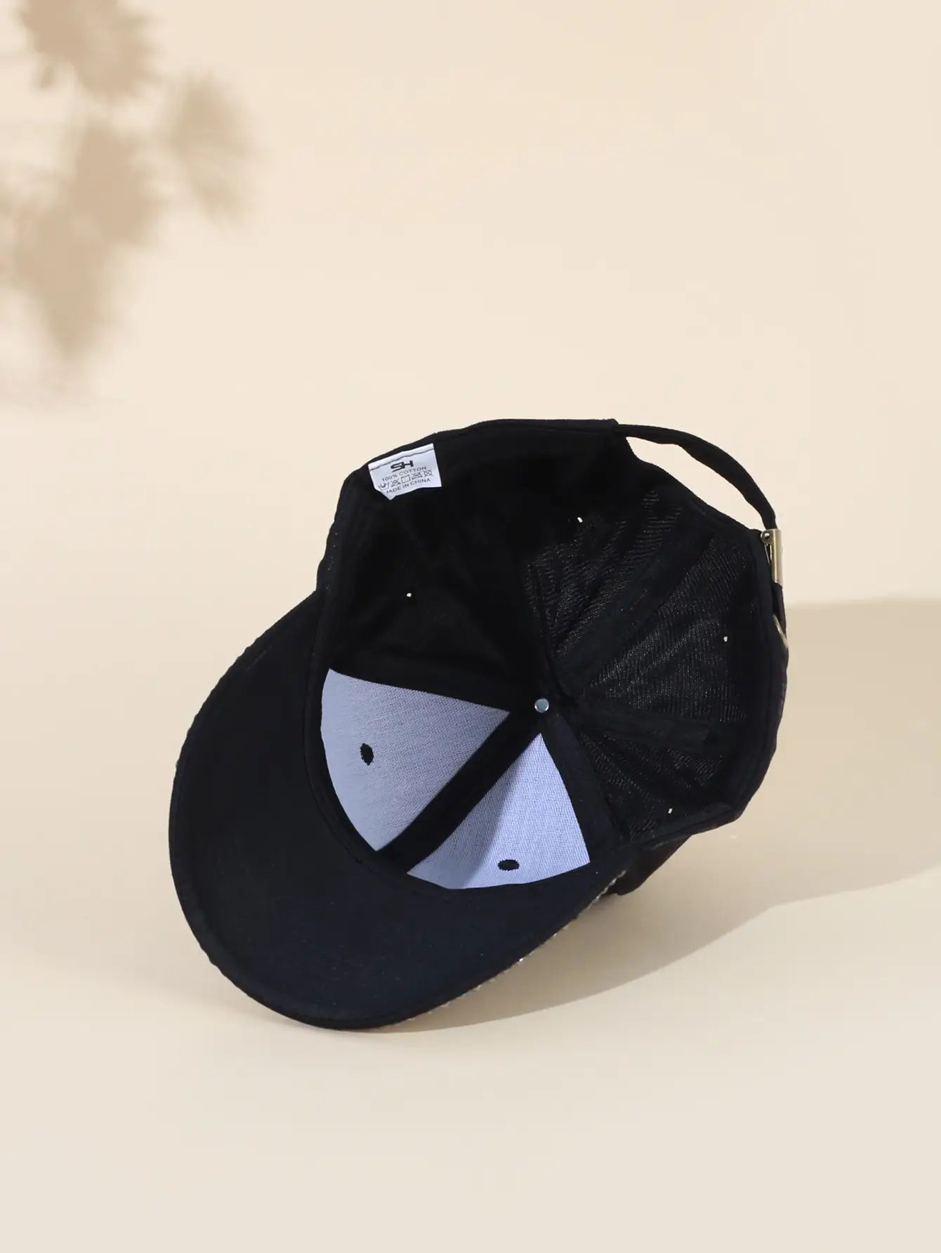Women's Black Rhinestone Cap Summer Fashion — feature 5