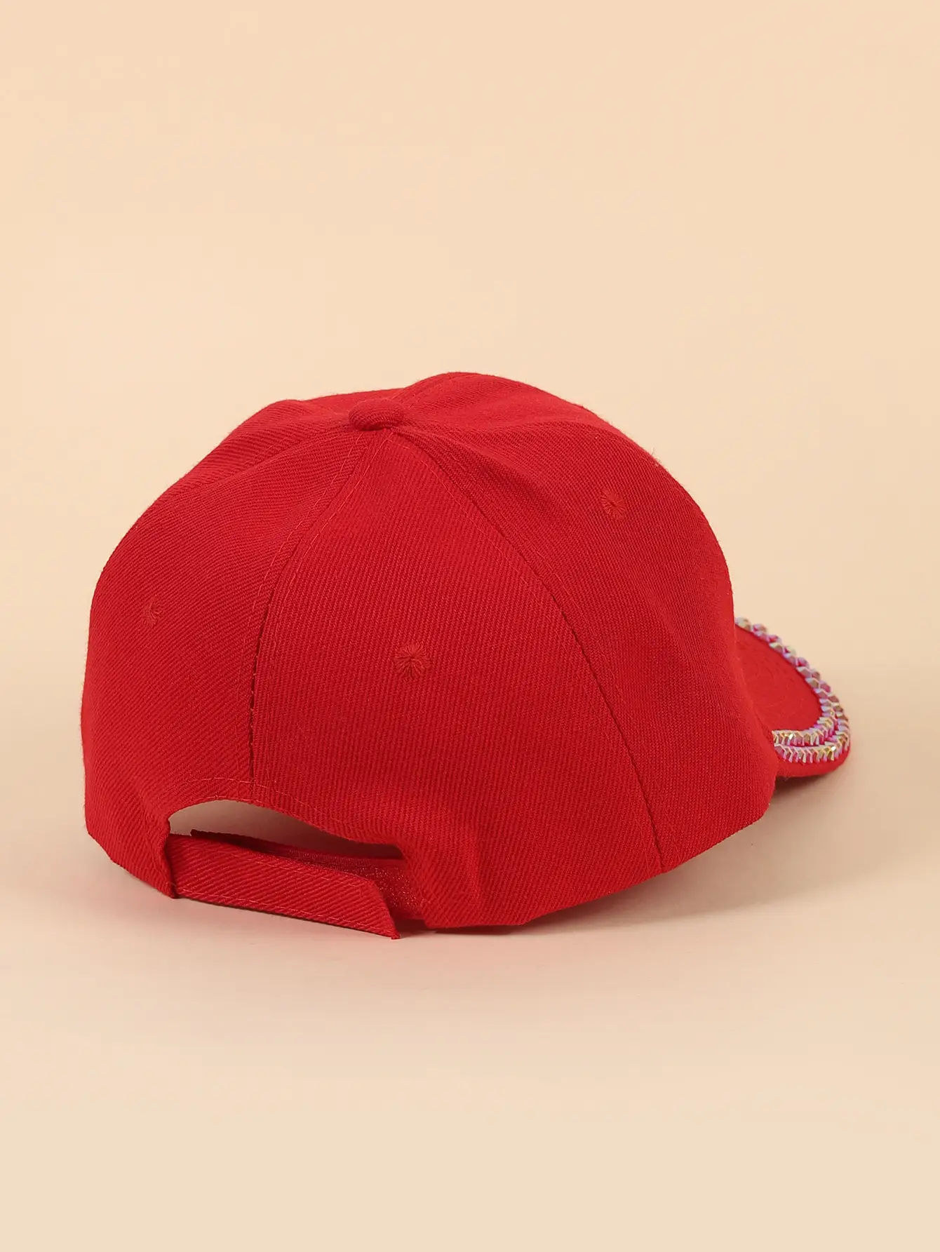 Women's Black Rhinestone Cap Summer Fashion — feature 9