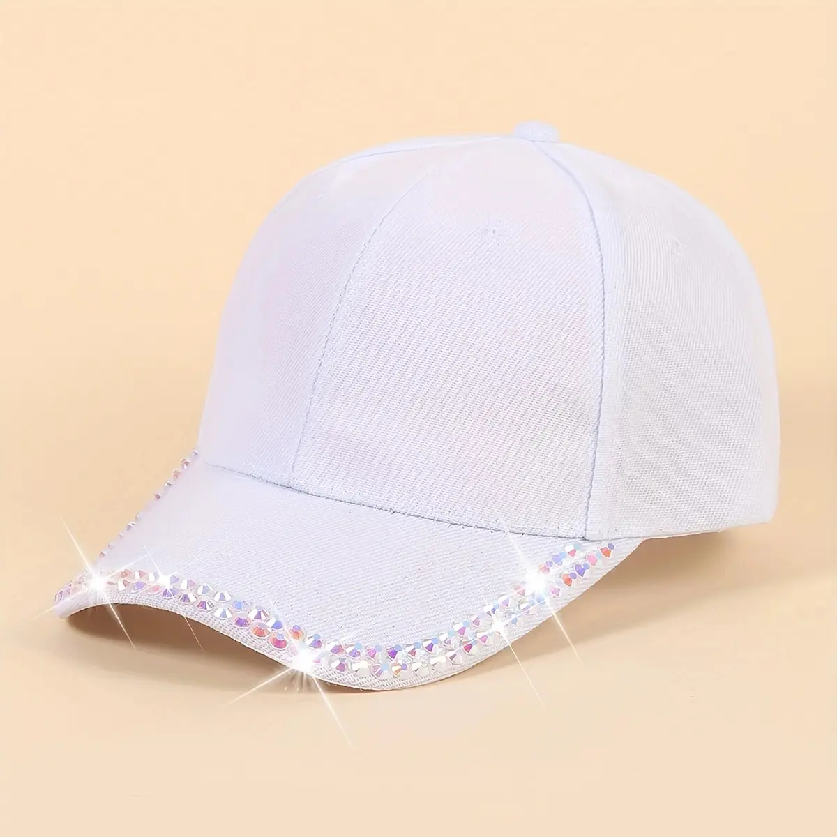 Women's Black Rhinestone Cap Summer Fashion - Image 9