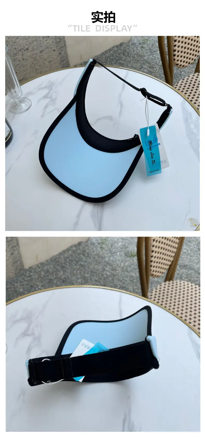 Women's Light Blue Sunscreen Cap for Travel & Outdoor Use — feature 7
