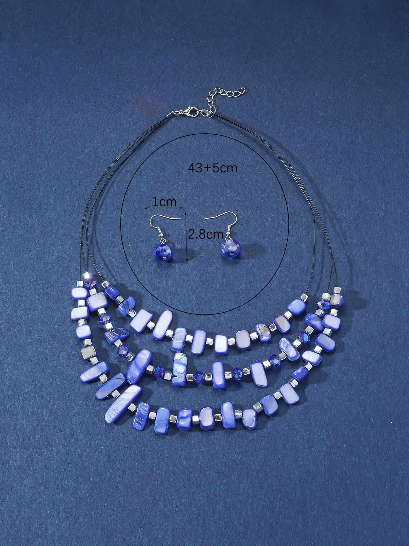New Gorgeous Fashion Heart Pink Beaded Ins Elegant Simple Three-Piece Women's Jewelry Set — feature 11