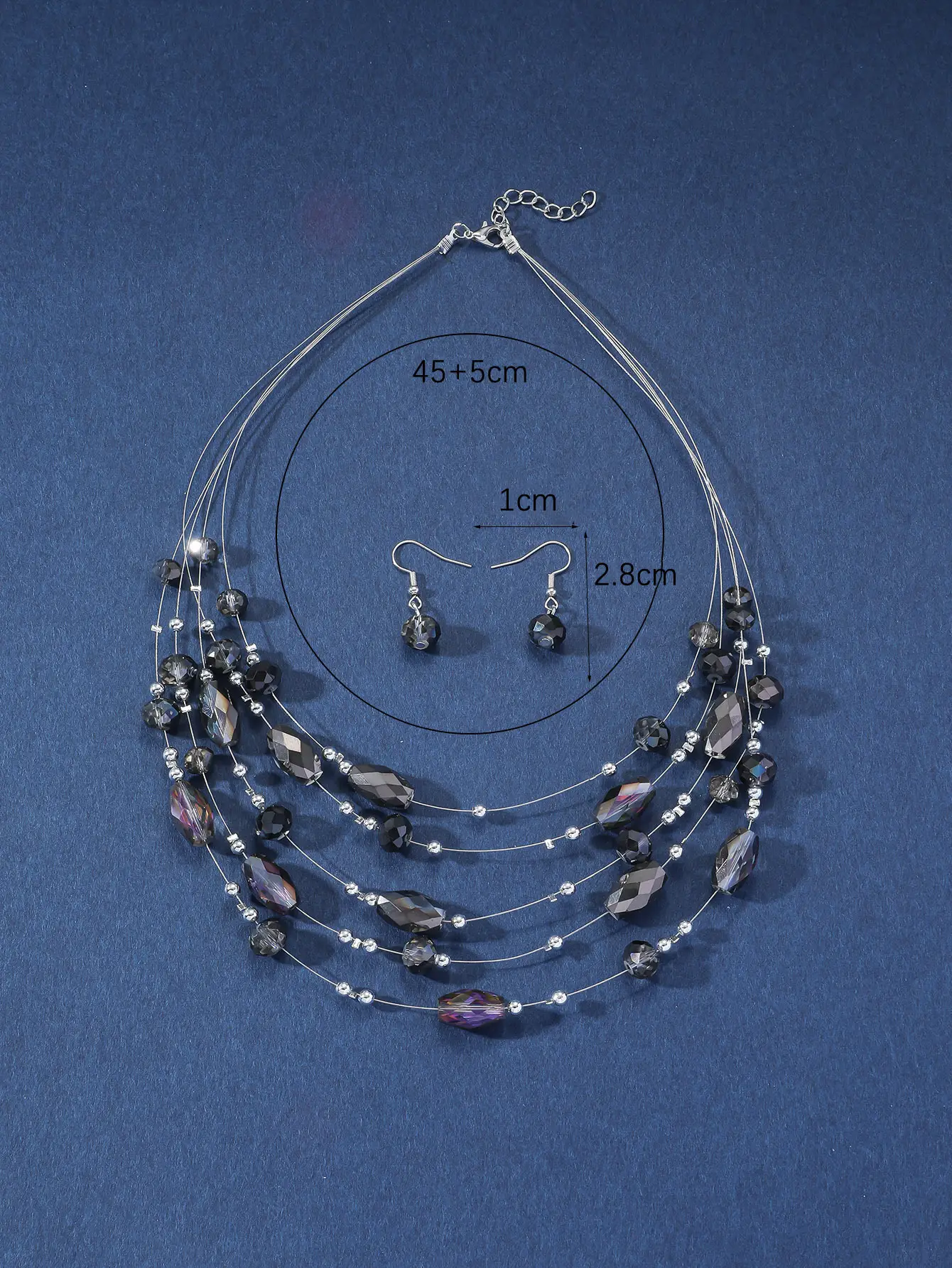 New Gorgeous Fashion Heart Pink Beaded Ins Elegant Simple Three-Piece Women's Jewelry Set — feature 13