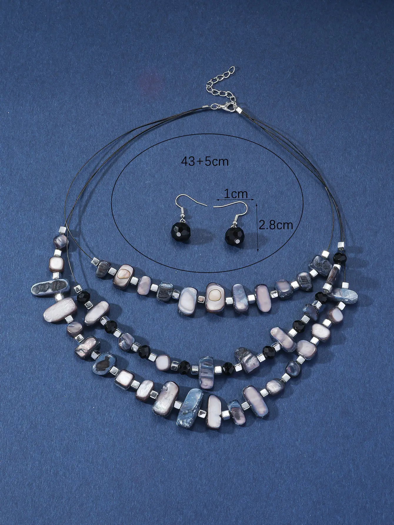 New Gorgeous Fashion Heart Pink Beaded Ins Elegant Simple Three-Piece Women's Jewelry Set — feature 21