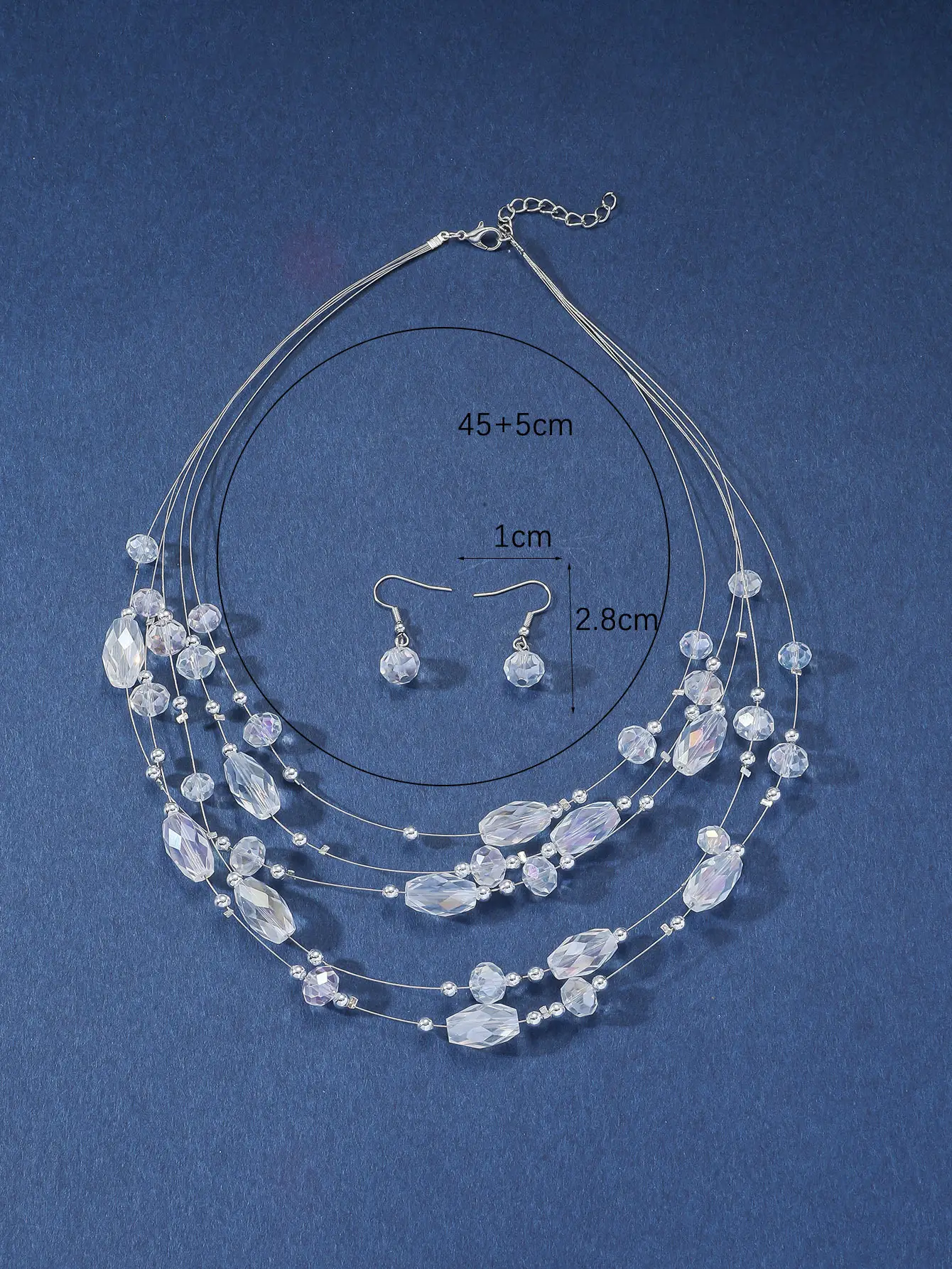 New Gorgeous Fashion Heart Pink Beaded Ins Elegant Simple Three-Piece Women's Jewelry Set — feature 23