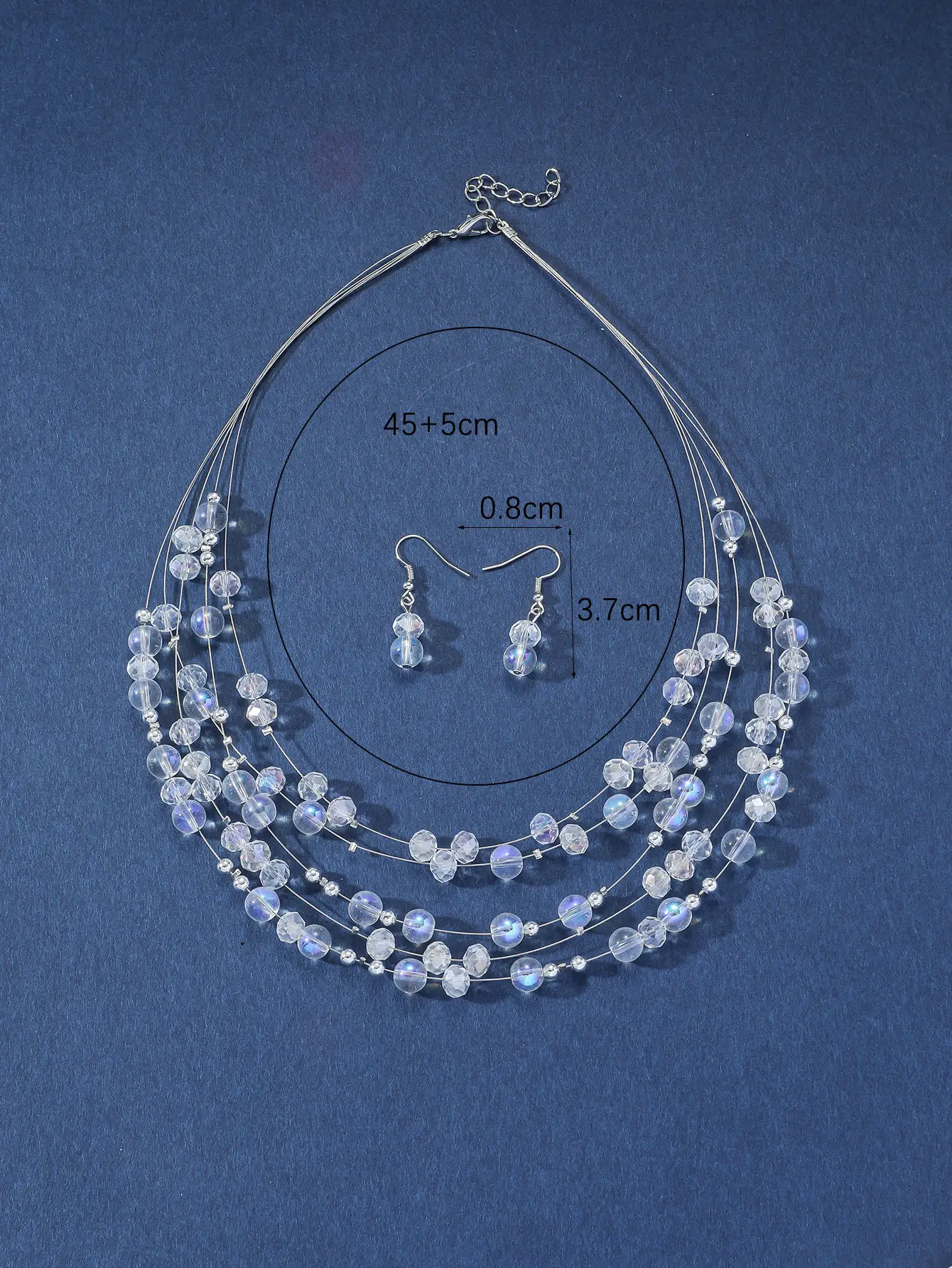 New Gorgeous Fashion Heart Pink Beaded Ins Elegant Simple Three-Piece Women's Jewelry Set — feature 25