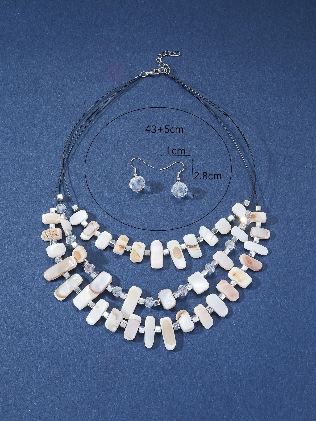 New Gorgeous Fashion Heart Pink Beaded Ins Elegant Simple Three-Piece Women's Jewelry Set — feature 29