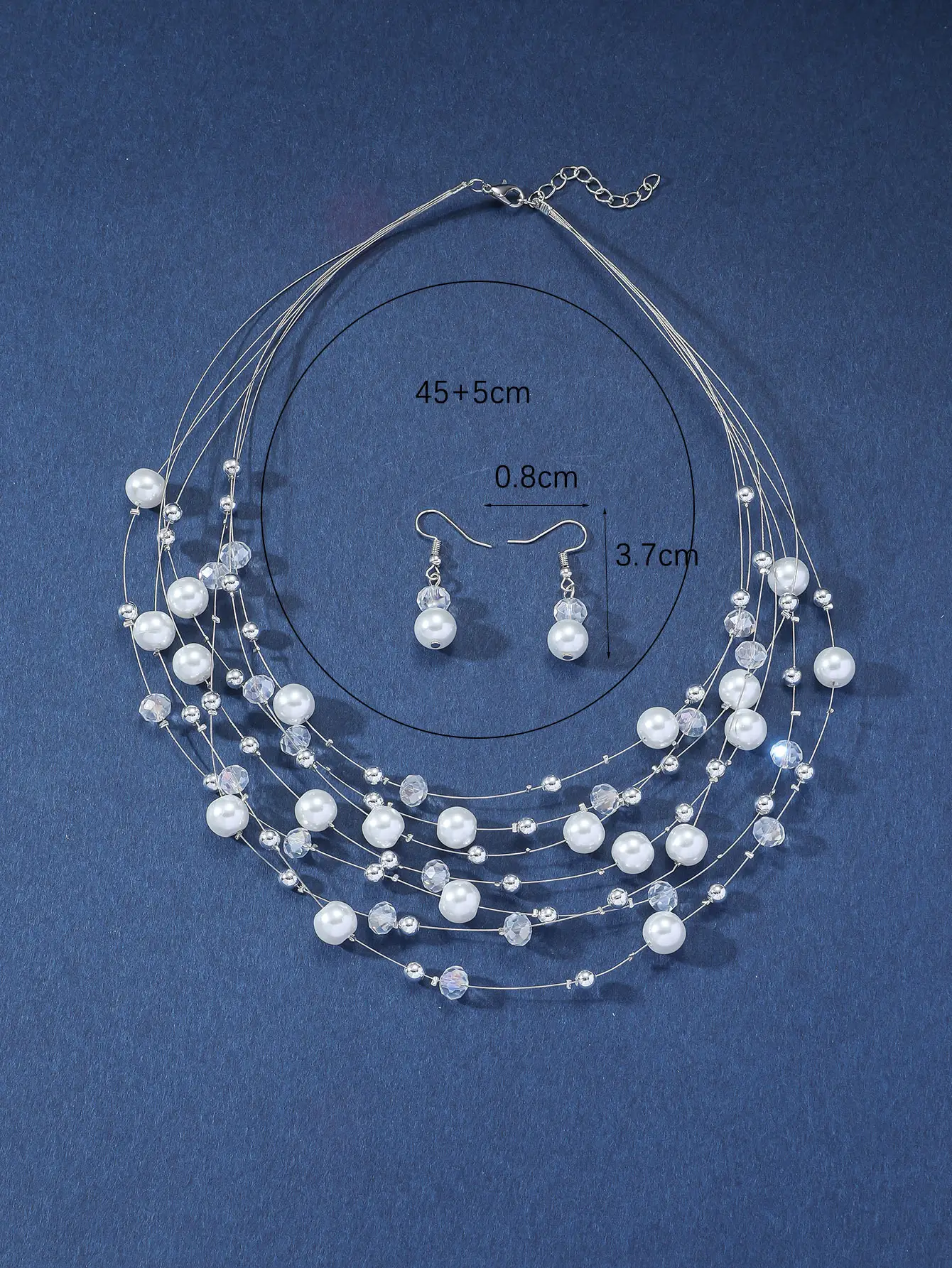 New Gorgeous Fashion Heart Pink Beaded Ins Elegant Simple Three-Piece Women's Jewelry Set — feature 37