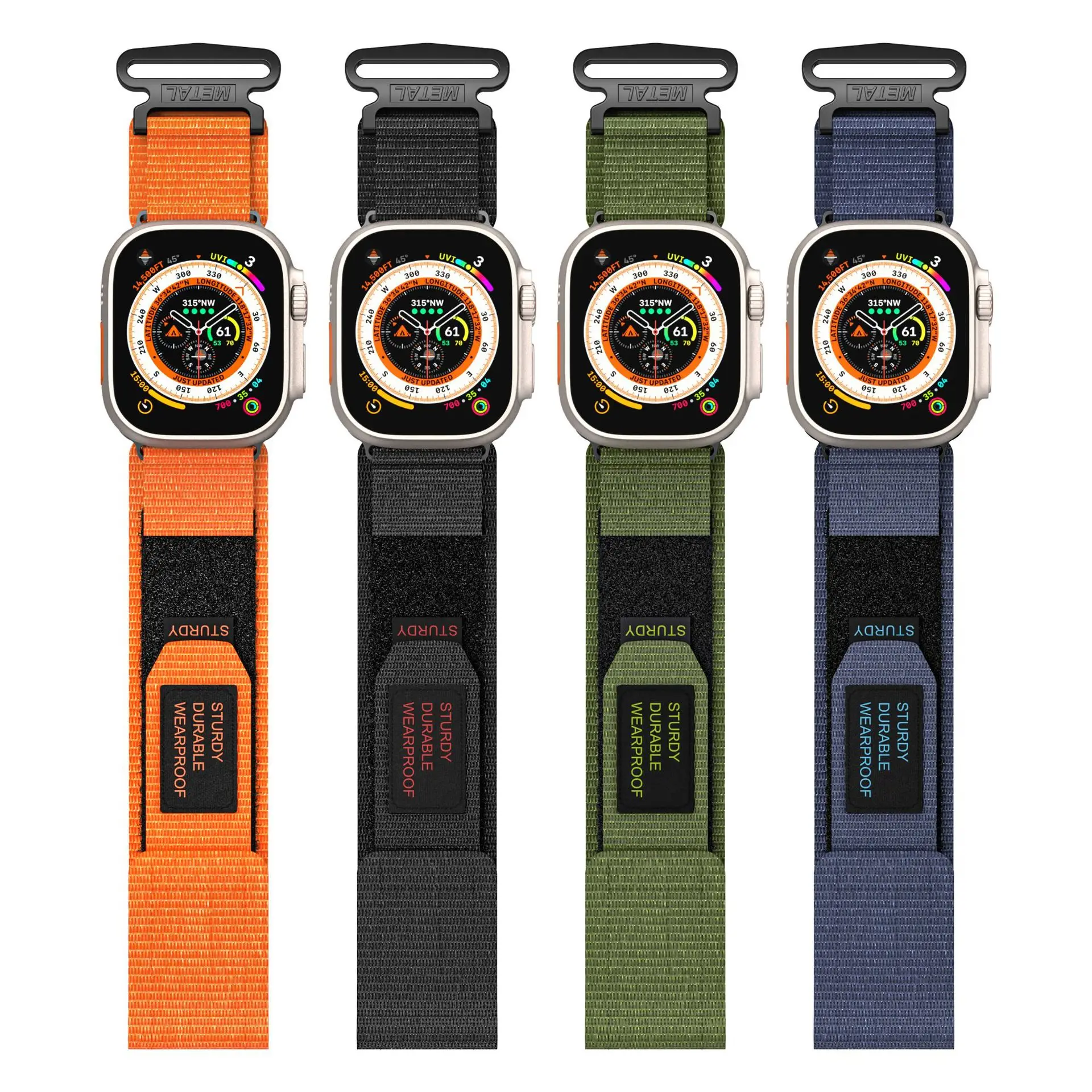 Apple Watch Series 1-10 Gen Alpine Nylon Strap 46m