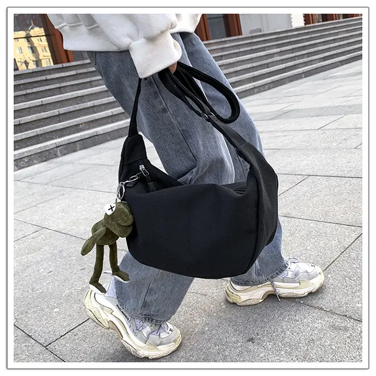 2025 New Dumpling Crossbody Bag White Black Korean Style — feature 10
