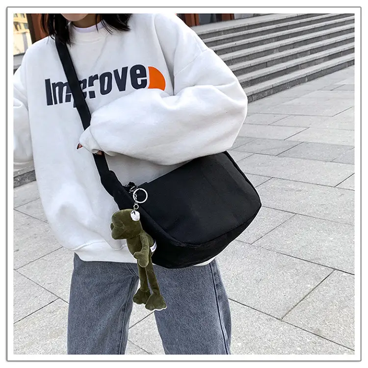 2025 New Dumpling Crossbody Bag White Black Korean Style — feature 14