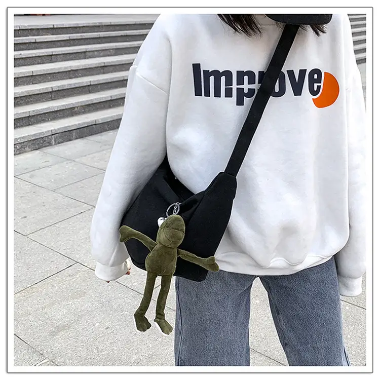 2025 New Dumpling Crossbody Bag White Black Korean Style — feature 15