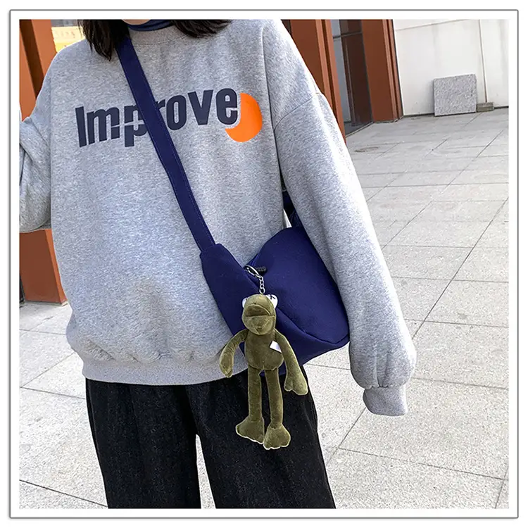 2025 New Dumpling Crossbody Bag White Black Korean Style — feature 17