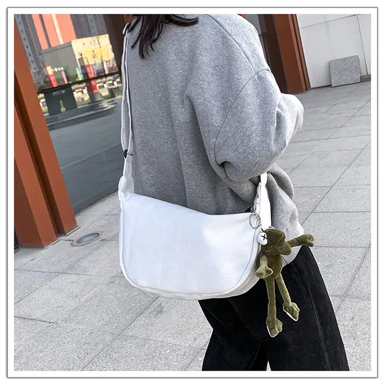 2025 New Dumpling Crossbody Bag White Black Korean Style — feature 20