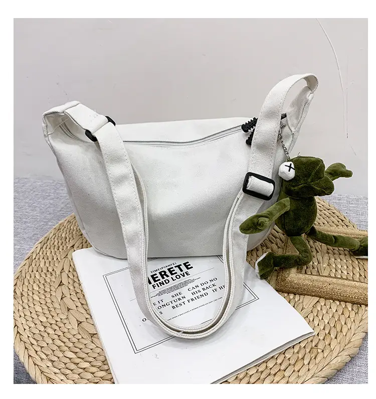 2025 New Dumpling Crossbody Bag White Black Korean Style — feature 25