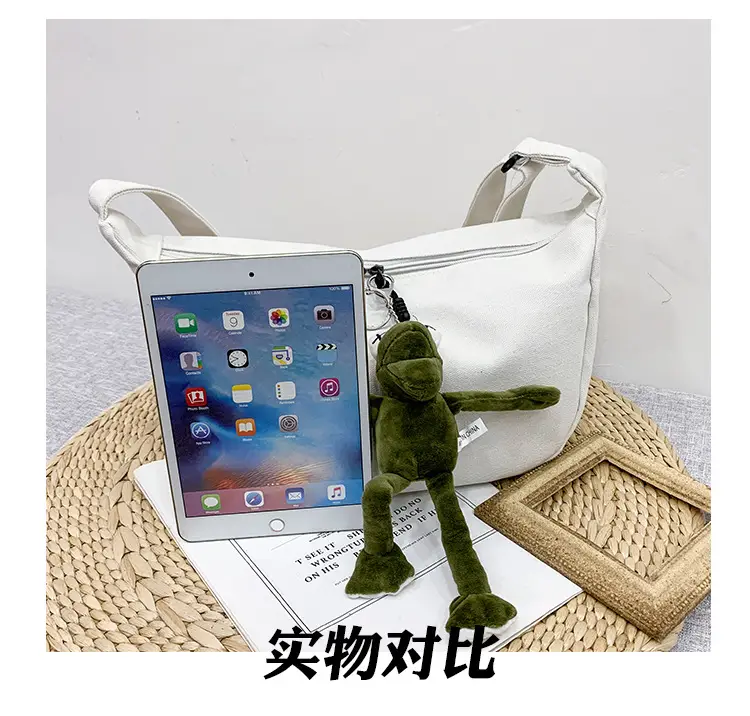 2025 New Dumpling Crossbody Bag White Black Korean Style — feature 9