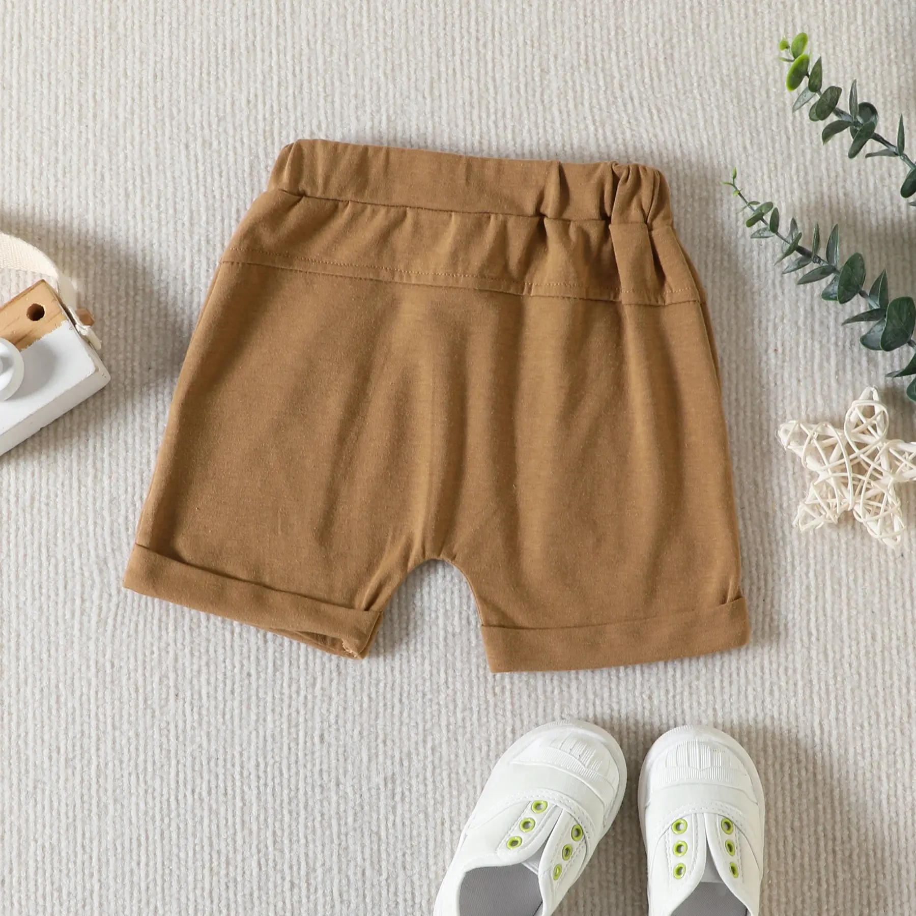 2023 Summer Baby Men Striped Shorts T-Shirt Set — feature 28