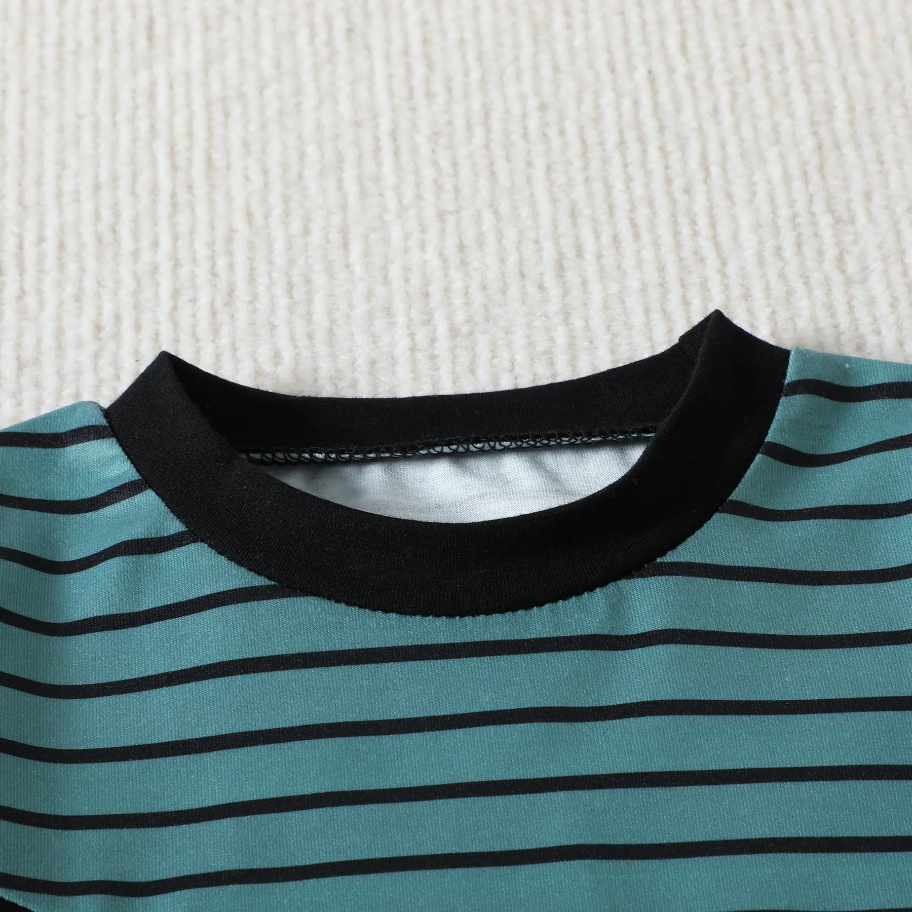 2023 Summer Baby Men Striped Shorts T-Shirt Set — feature 5