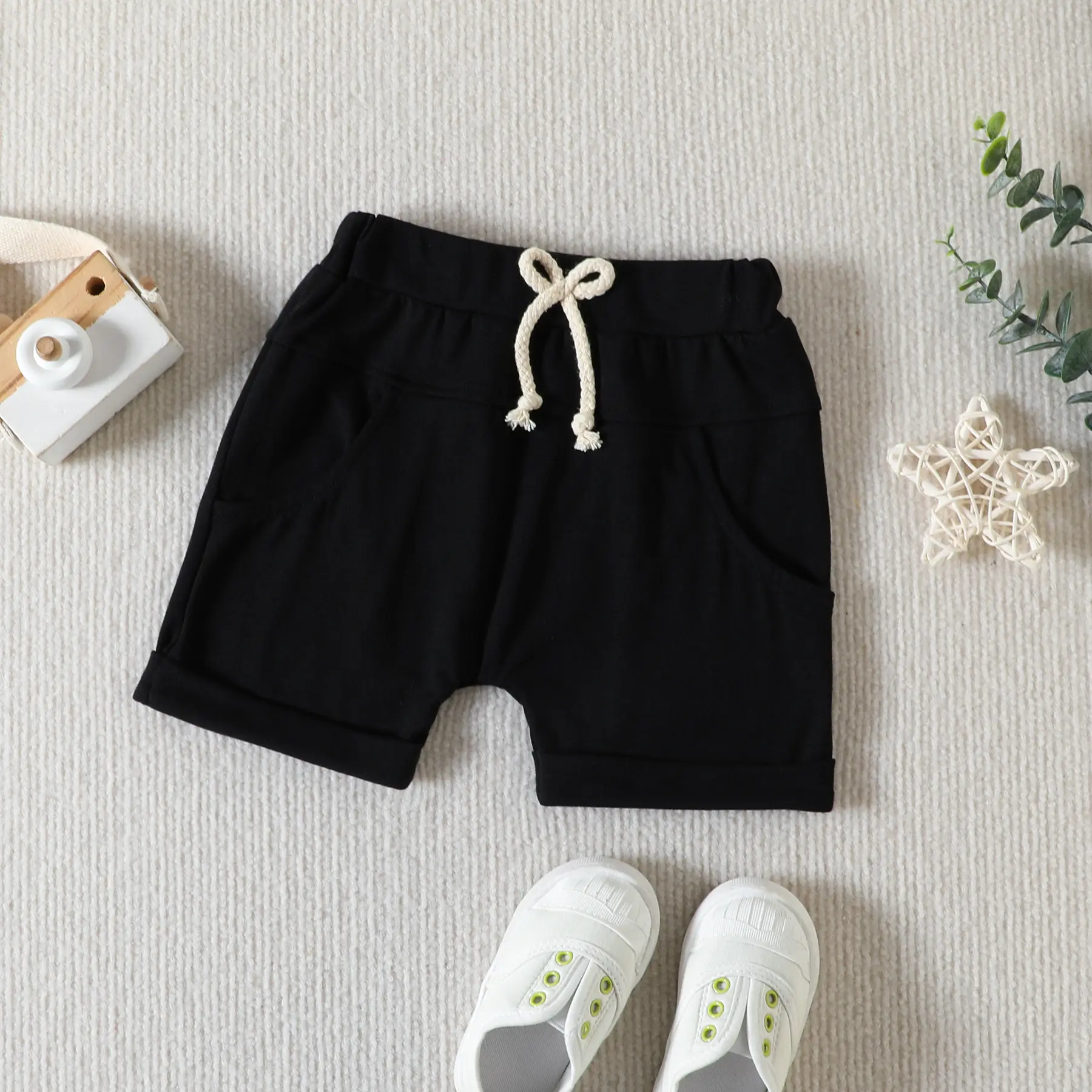 2023 Summer Baby Men Striped Shorts T-Shirt Set — feature 9
