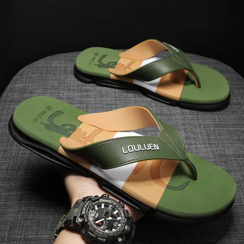 Summer New Style Flip Flops Men's Outer Wear Trendy Casual Beach Men's Flip Flops Anti-Slip Sandals Household - Image 5