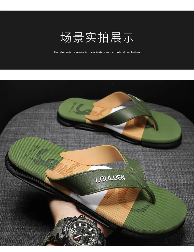 Summer New Style Flip Flops Men's Outer Wear Trendy Casual Beach Men's Flip Flops Anti-Slip Sandals Household — feature 11
