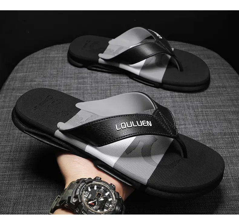 Summer New Style Flip Flops Men's Outer Wear Trendy Casual Beach Men's Flip Flops Anti-Slip Sandals Household — feature 15