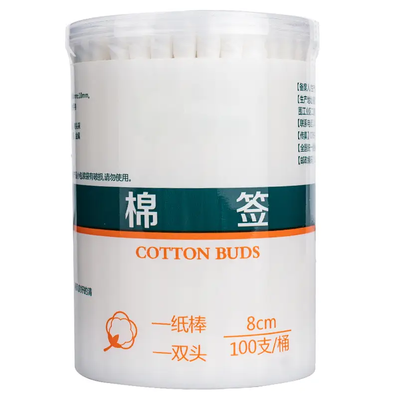 Premium Disposable Cotton Swabs 100/Bucket Medical Grade - Image 6