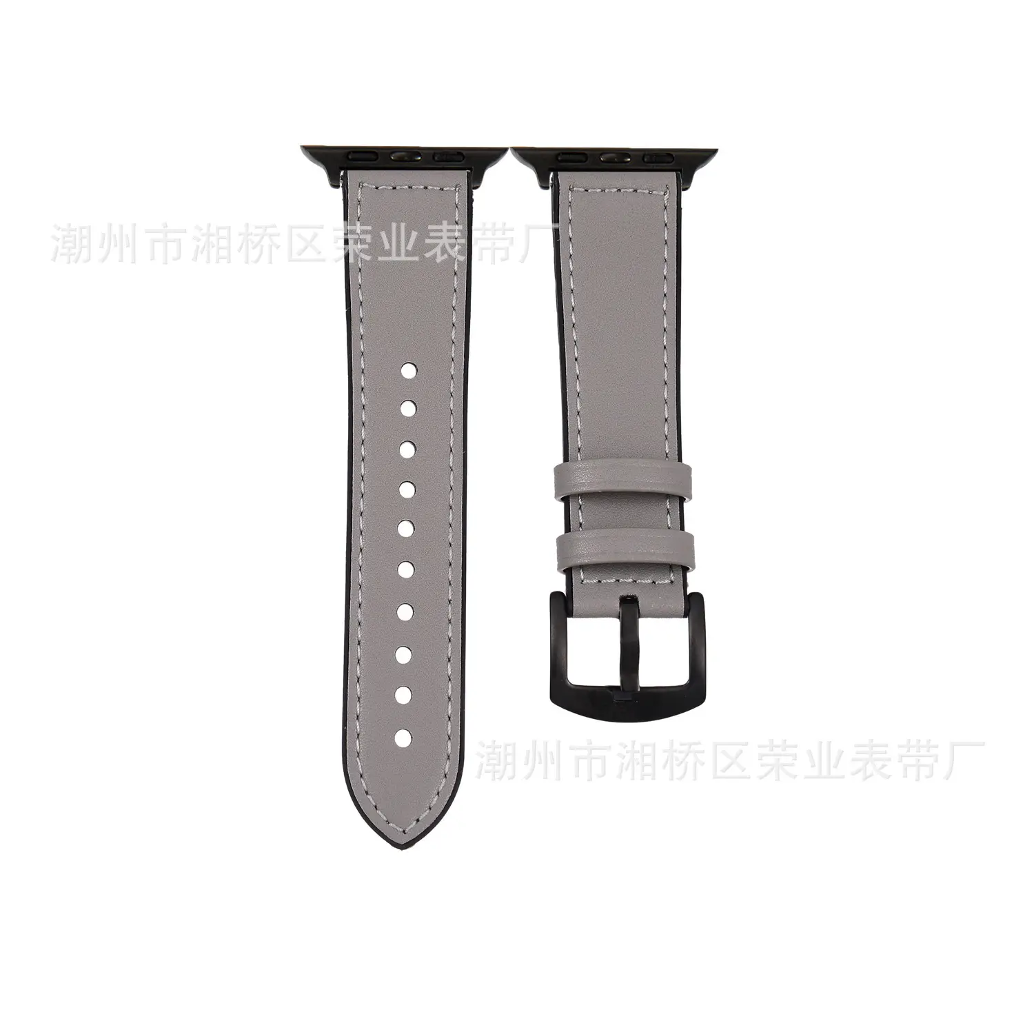 Apple Watch 6543 Gen Band Silicone Leather Strap Brown