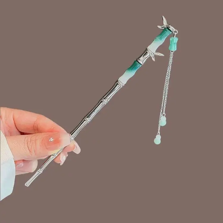 16# slub tassel hairpin-Silver