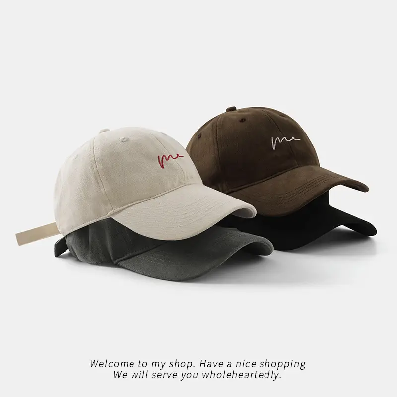 Men Women Retro Embroidered Baseball Cap Brown - Image 5