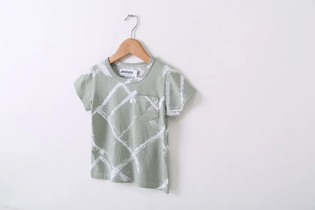 Kids Printed Letter T-Shirt Green Miami Style — feature 3