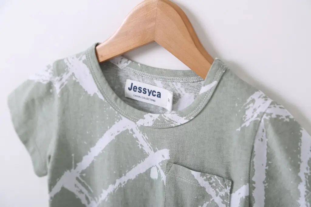 Kids Printed Letter T-Shirt Green Miami Style — feature 4